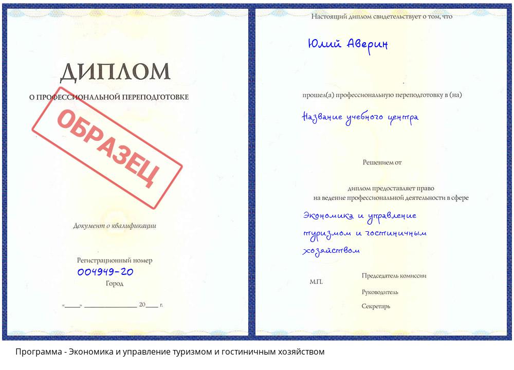 Экономика и управление туризмом и гостиничным хозяйством Воткинск